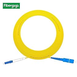 Fibergaga-15m(50ft) OS2 SC/UPC to LC/UPC Fiber