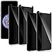 Moresky Compatible For Samsung Galaxy S8 PLUS/S9 PLUS Screen Protector Tempered Glass Privacy Anti-Spy 3D Curved Edge Case Friendly Film (4 Pack, Black)