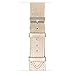 Compatible with Apple Watch Band, COVERY 38mm 40mm Soft Genuine Leather Strap Wristband Compatible Apple Watch Series 4(40mm),Series 3, Series 2, Series 1, (38mm) Sport & Edition - Gold