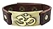 1000K' ways Designs Om Leather Bracelet, Adjustable
