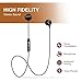 Bluetooth Headphones, Bluetooth Earbuds, Wireless Earbuds, In-Ear HD HiFi Stereo Earphones with Mic, Secure Fit, Noise Cancelling, Sweatproof, Magnetic, Lightweight, for Gym, Running