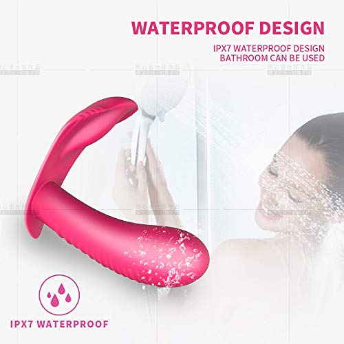 Wearable Wand Massager, Heating Rechargeable Vibration Body Massager Silicone Depth Waterproof, Multi-Speed Shock Modes Personal Massager Full Relief The Pain of Back Neck Shoulder - Thumbnail 3