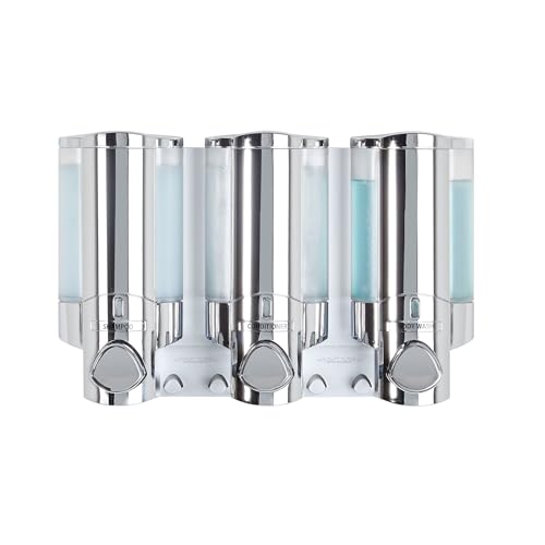 Better Living Aviva Three Chamber Dispenser, Chrome