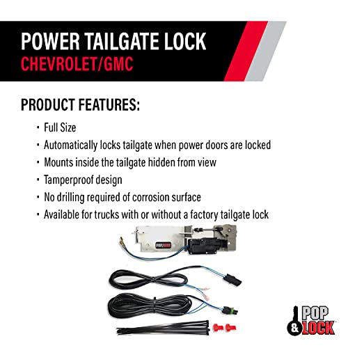 POP & LOCK Heavy Duty Power Tailgate Lock with Plug and Play T