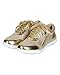 Nature Breeze CD33 Metallic Shimmer Lace Up Lightweight Cross Training Sneaker - Gold