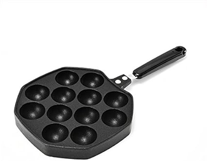 Amazon Awhaoたこ焼き たこ焼き器 フライパン 12穴 ガスコンロ専用 アルミ鋳物 Awhao たこ焼き器