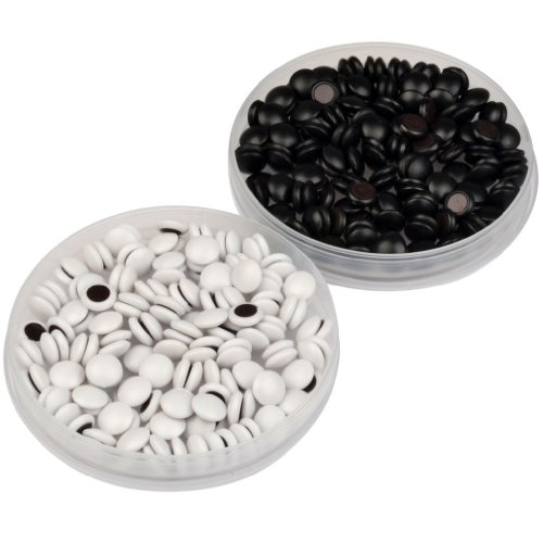Magnetic Go Board w/ Single Convex Magnetic Plastic Stones Set- 11.3" x 11.2"