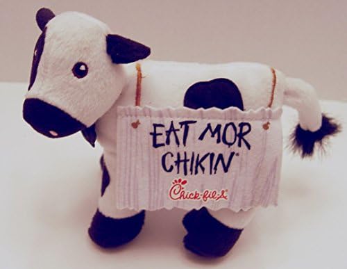 Chick-fil-a Promotional Standing Sandwich Board Eat Mor Chikin Cow 6.5 Inches Tall