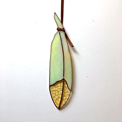 Classic Stained Glass Feather (iridescent body)