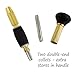 Professional Quality Brass Pin Vise - 4 Collets Chucks 0.0mm to 3.0mm