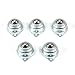 Set of 5 Furniture Trolley Screw Mounted Round Ball Bearing Swivel Caster Work Rollers Ball Transfer Bearing, 33 lbs Load Capacity
