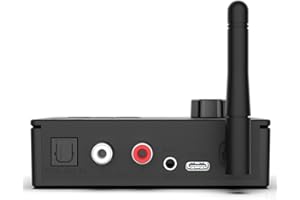 Mucalam HiFi 5.4 Bluetooth Receiver Digital to Analog Digital to Analog Remote Control Optic Fiber Converter Adapter