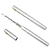 MultiOutools 38 Inches Pocket Pen Rod Set,Mini Fishing Rod and Reel Combos,Portable Travel Fishing Gear in A Box,Good Gift for Birthday,Festival,Christmas (Silver)