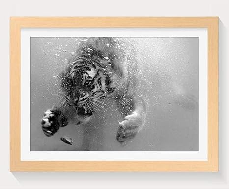 Amazon Co Jp ベンガルトラ 動物 3618 木製フォトフレーム 写真フレーム 木製 の枠 装飾画 壁掛け 壁飾り 壁ポスター 木製タグ おしゃれ ウォールアート アートパネル 壁の絵 インテリア絵画 額縁 部屋飾り 贈り物 プレゼント 黒と白 横 35 50cm ホーム キッチン