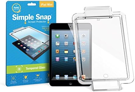 Simple Snap® Tempered Glass Screen Protector for Apple iPad Mini 1/2/3 High Definition (HD) Oleophobic - Maximum Clarity and Touchscreen Accuracy with Lifetime Warranty
