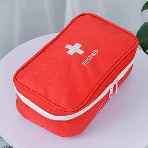 Alloeliey 2 Pieces First Aid Kit, Portable Mini First Aid Kit, Compact First Aid Kit, Medical First Aid Bag Survival Kit for Family Edition, Travel,B