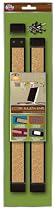 Board Dudes 12 x 1 Inches Plastic Framed Cork Bulletin Bars 2-Pack (CYF89)