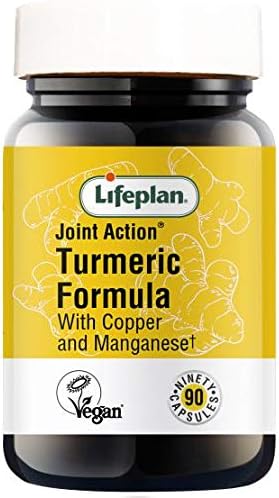 Lifeplan Joint Action Turmeric Formula with Copper & Manganese Tablets x 90. for Connective Tissue Support