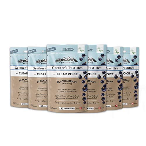 Grether’s Swiss Herbs Pastilles Vegan and Sugar Free Formula for Dry