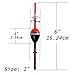 THKFISH Fishing Floats and Bobbers Balsa Wood Floats Spring Bobbers with Oval Slip Bobbers for Crappie Panfish Walleyes Fixed Bobber 1