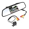 SANON Achteruitrijcamerakit Parkeerhulpsystemen Super Mini-Back-Upcamera Met 4. 3 Auto Tft Lcd-Spiegelmonitor Nachtzicht…