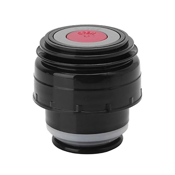 iiniim Thermosflasche Deckel Isolierflasche Deckel Thermoskanne Trinkflasche Abdeckung Verschluss Tragbare Universal Travel Mug ZubehÃ¶r Schwarz&Rot A Durchmesser 5,2cm