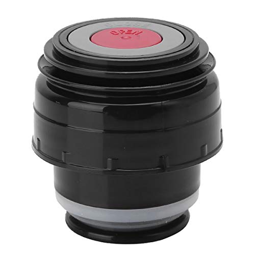 iiniim Thermosflasche Deckel Isolierflasche Deckel Thermoskanne Trinkflasche Abdeckung Verschluss Tragbare Universal Travel Mug Zubehör Schwarz&Rot A Durchmesser 5,2cm