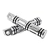 uxcell Chrome Billet Narrow Band Edge Cut CNC Male Mount Motorcycle Footpegs For Harley Davidson Street Glide Universal