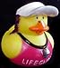 One Dozen (12) Rubber Ducky Lifeguard Pool Party Favors