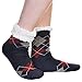 Angelina Winter-weight Thermal Fleece-lined Cozy Crew Socks #2911,Men's One Size 10-13,Men's 3 Pair Pack Argile