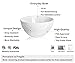 Lifver 10oz Embossed porcelain Dessert/Ice Cream Bowl sets,4-1/4