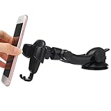 IKOPO Easy to Use Car Phone Mount,Gravity Car Phone Holder Suitable for iPhone Samsung Galaxy LG Nexus & More Smartphone(Black)
