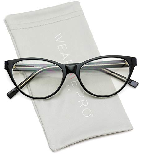 WearMe Pro - Clear Lens Cat Eye Glasses for Women