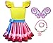 MSSmile Fancy Nancy Costume for Girls Classic Nancy Costume for Toddlers (120CM/6-7Y, Yellow)
