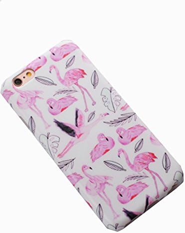 Cute Flamingo Tropical Pattern Design Cover For iPhone 6/6S Case, Full Protective Soft Gel TPU Back Ultraslim Thin Protect Case for Apple iPhone 6/6S