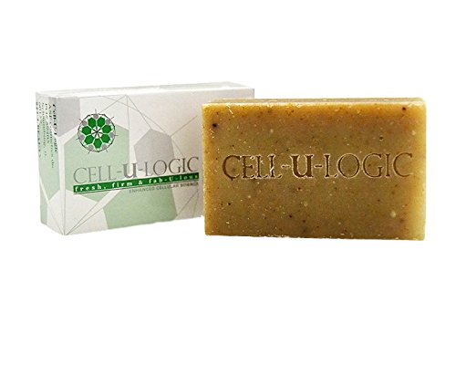 Cell-U-Logic Green Coffee and Seaweed Detox Exfoliating Soap Bar, Anti Cellulite