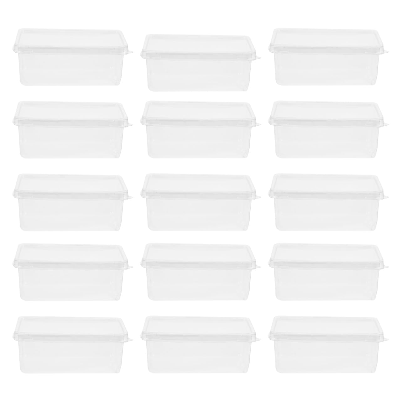 Photo 1 of PRETYZOOM 20Pcs Transparent Tiramisu Box Set with Lids Clear Cake Containers for Desserts Ideal for Parties and Bakery Take Out