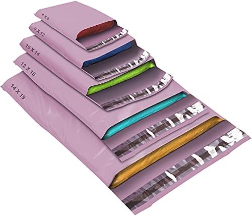 Pink Poly Mailers 25 Pack, Self Seal Bubble Mailer Padded Envelopes 5x7 Inch Bubble Envelopes Shipping Waterproof Tear Resistant Small Business
