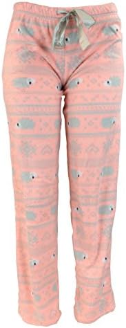 Harve Benard Women's Plush Fleece Pajama Pants (Large, Pink Hedgehog)