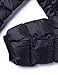Puredown Women's Lightweight Packable Hooded Goose Down Jacket, Black