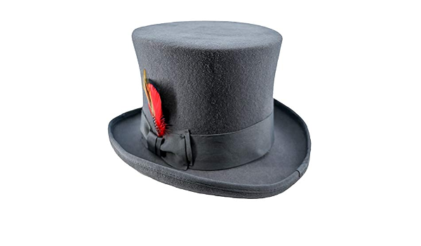 Steampunk Gentleman Wool Red Feather 