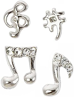 Musical Score Multi Piercing Earrings Set (Includes 3 Pairs). Stud earrings Set. Multi Piercing Ears