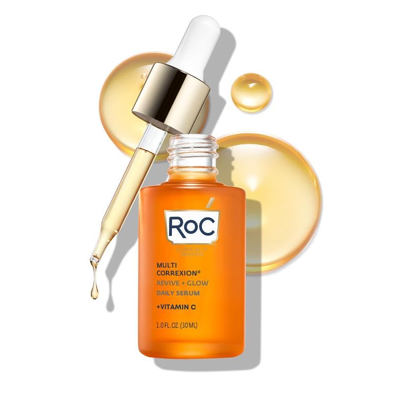Photo 1 of ****Used****
RoC Multi Correxion Revive + Glow 10% Active Vitamin C Serum for Face, Daily Anti-Aging Wrinkle and Skin Tone Skin Care Treatment, Brightening Serum , 1 Fluid Ounce