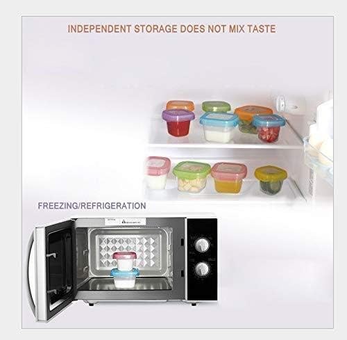 Alimentation Contenants De Stockage Des Aliments En Verre For Bebe Bols De Sevrage Pots A Congelateur Ensemble De Petits Contenants Mini Boites De Rangement Alimentation Congelateur Pots A Nourriture Le Repas De