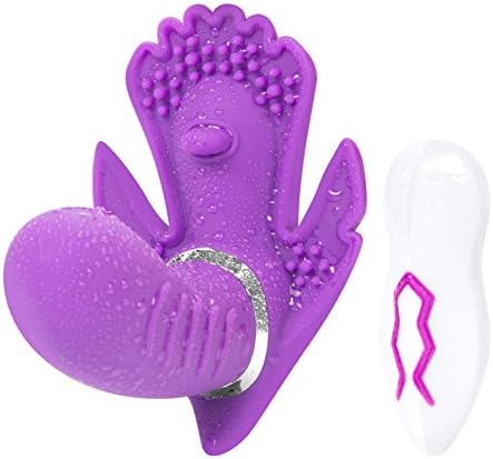Electric Wand Massager for Women Female Vibra-tor Vibrate Toy Wearable,Wireless Coreless Vibrating Massager with Remote Control,7 Speed Mode, USB Charging,Rechargeable,Waterproof (Purple)