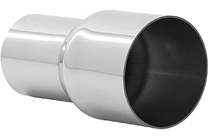 A ABIGAIL Universal 1.5'' ID to 2'' ID Exhaust Pipe Adapter Connector Reducer 304 Stainless Steel 1.5 Inch to 2 Inch 1 1/2” ID to 2 ID kit
