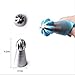 TANGCHU Ball Russian Piping Tips Set 2PCS/SET Tulip Stainless Steel Sphere Cream Icing Piping Nozzles DIY Baking Tools Small Torch for Decoration Cupcake Buttercream