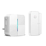 Wireless Door Open Chime Alert Door Entrance Entry Alarm for Business Home Store Office 1 Receiver & 1 Magnetic Window Sensor 52 Ringtones 4 Volume Level
