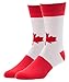JYinstyle Men▒s Classic Cotton Crew Dress Socks,red/white, mens sock 10-13