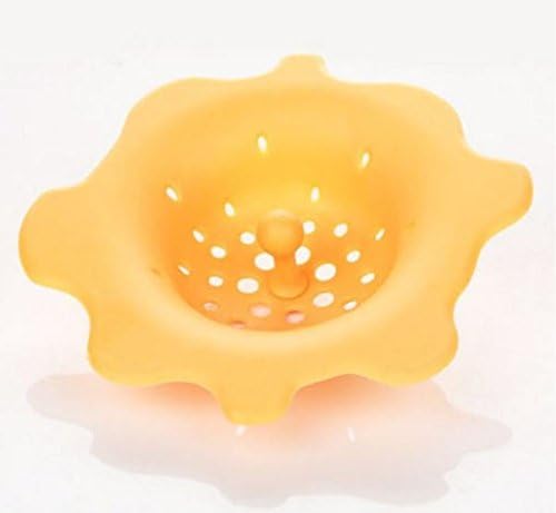 drain stoppers for tubs New Silicone Kitchen Sink Strainer Filter 1PC Round Kitchen Sink Drain Cover Stopper kitchen sink accessories (Orange)